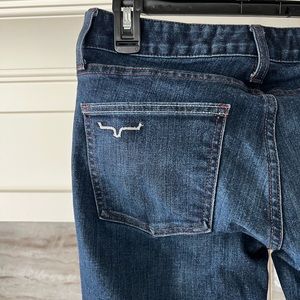Low rise boot cut jeans